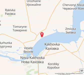 Map of Beryslaw, Kherson