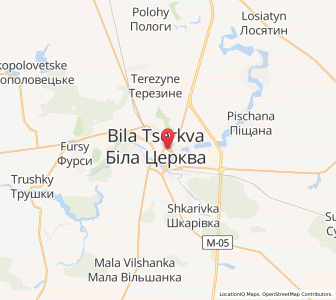Map of Bila Zerkwa, Kiev
