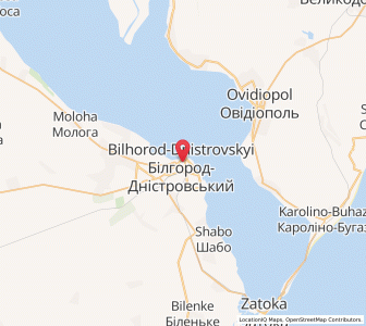 Map of Bilhorod-Dnistrowskyj, Odessa