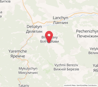Map of Bili Oslavy, Ivano-Frankivsk