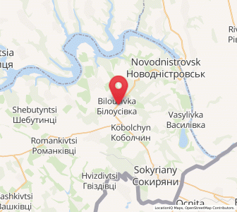 Map of Bilousivka, Chernivtsi