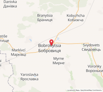 Map of Bobrovytsia, Chernihiv