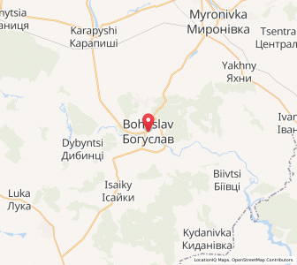Map of Bohuslav, Kiev