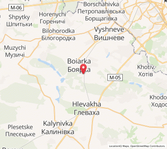 Map of Bojarka, Kiev