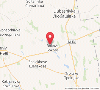 Map of Bokove, Odessa