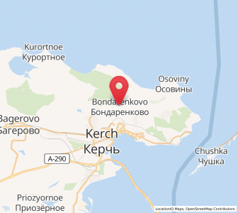 Map of Bondarenkovo, Crimea
