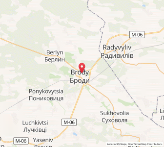 Map of Brody, Lviv
