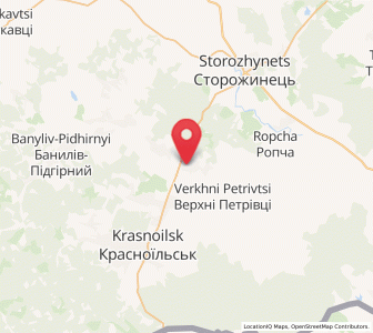 Map of Budenets, Chernivtsi