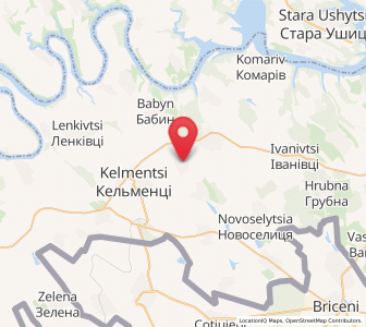 Map of Burdyuh, Chernivtsi