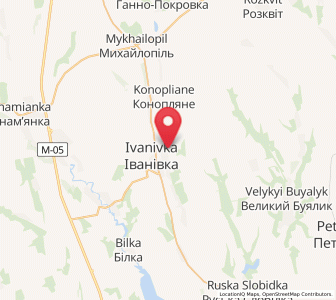 Map of Buzinove, Odessa