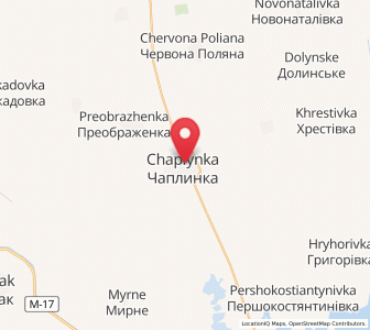 Map of Tschaplynka, Kherson