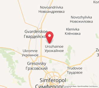Map of Chaykino, Crimea
