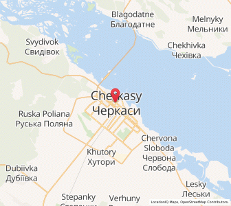 Map of Tscherkassy, Cherkasy