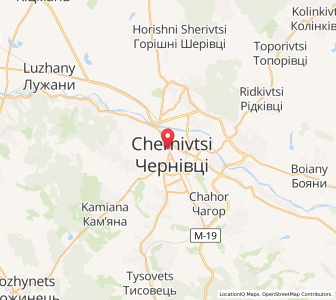 Map of Tschernowitz, Chernivtsi