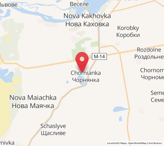 Map of Chornianka, Kherson