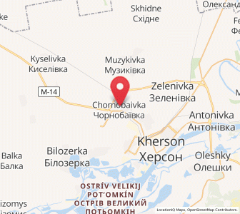 Map of Chornobaivka, Kherson