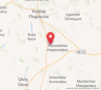 Map of Chubivka, Odessa