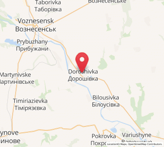 Map of Doroshivka, Mykolaiv