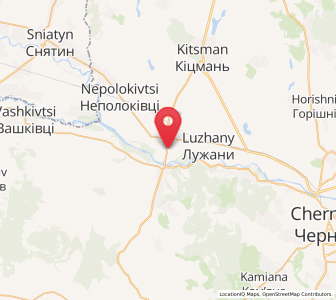 Map of Dubivtsi, Chernivtsi