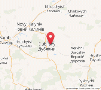 Map of Dubliany, Lviv