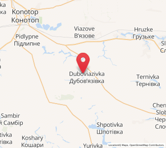 Map of Duboviazivka, Sumy