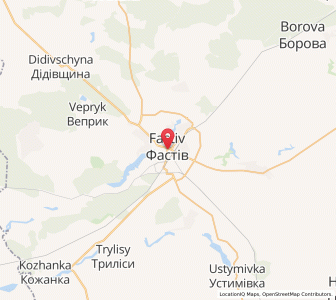 Map of Fastiw, Kiev