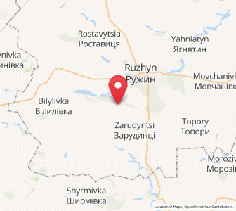 Map of Golubivka, Zhytomyr