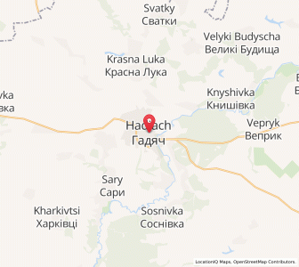 Map of Hadjatsch, Poltava
