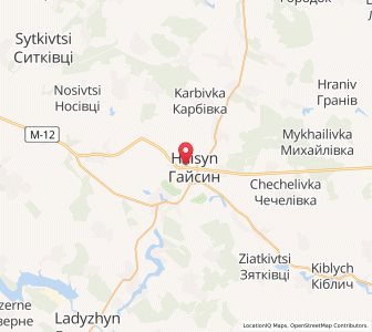 Map of Hajssyn, Vinnytsia