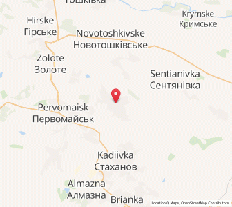 Map of Kirowsk, Luhansk