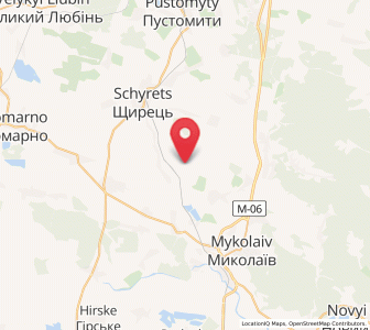 Map of Horbachi, Lviv