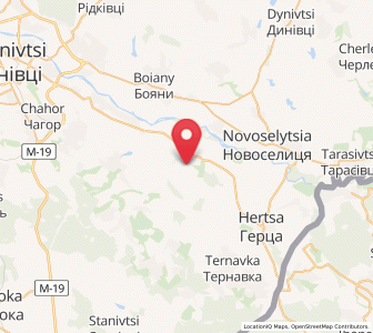 Map of Horbova, Chernivtsi