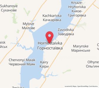 Map of Hornostayivka, Kherson