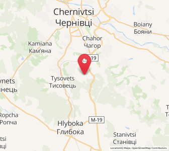 Map of Hrushivka, Chernivtsi