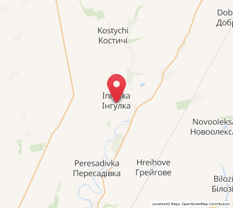 Map of Inhulka, Mykolaiv