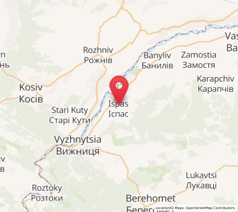 Map of Ispas, Chernivtsi