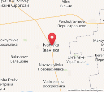 Map of Iwanowka, Kherson