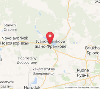 Map of Iwano-Frankowe, Lviv