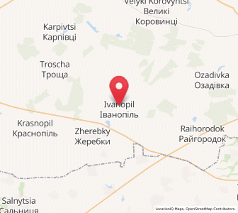 Map of Ivanopil, Zhytomyr
