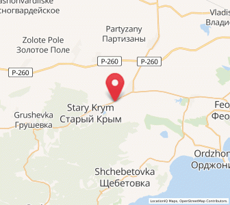 Map of Izyumovka, Crimea