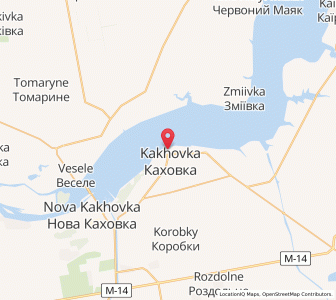 Map of Kachowka, Kherson