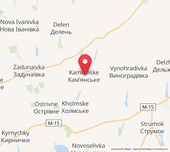 Map of Kamjanske, Odessa