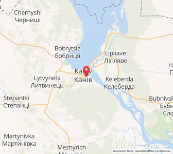 Map of Kaniw, Cherkasy