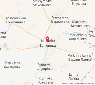 Map of Karliwka, Poltava