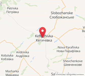 Map of Kehychivka, Kharkiv