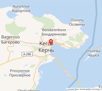 Map of Kertsch, Crimea
