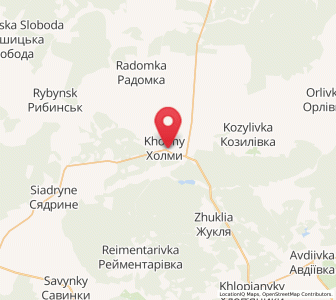 Map of Kholmy, Chernihiv