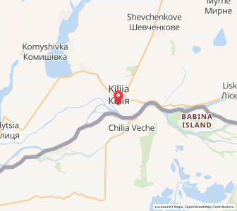 Map of Kilija, Odessa