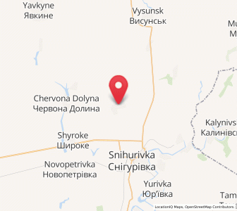 Map of Kobzartsi, Mykolaiv