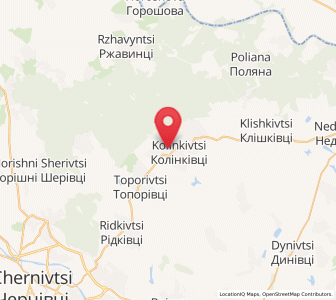 Map of Kolinkivtsy, Chernivtsi